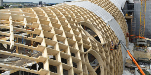 Construcción robótica con madera